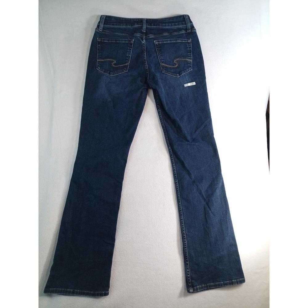 Silver Jeans Co Suki Slim Bootcut Womens W27 L31 Dark Wash Stretch Denim (1351) - Picture 2 of 3